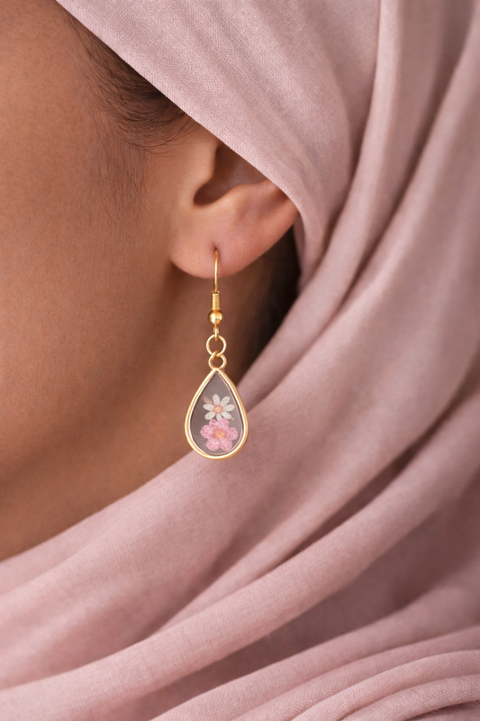 Boucles d'oreilles gouttelettes Azrou