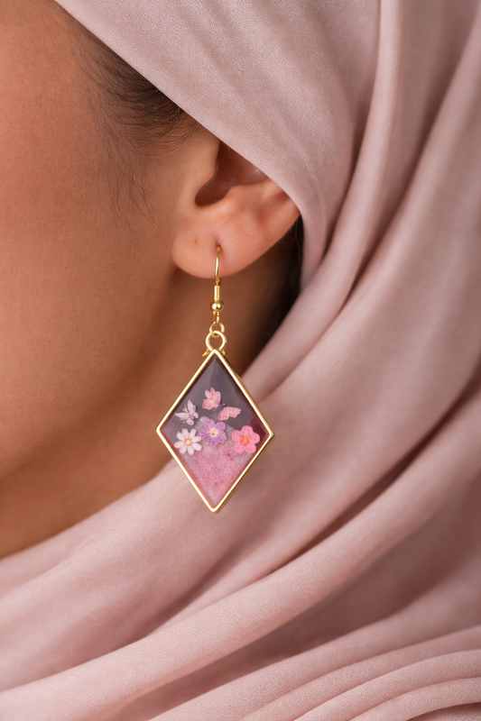 Boucles d'oreilles losanges Azrou