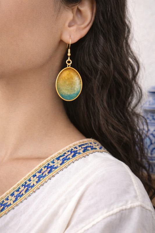 Boucles d'oreilles ovale Essaouira