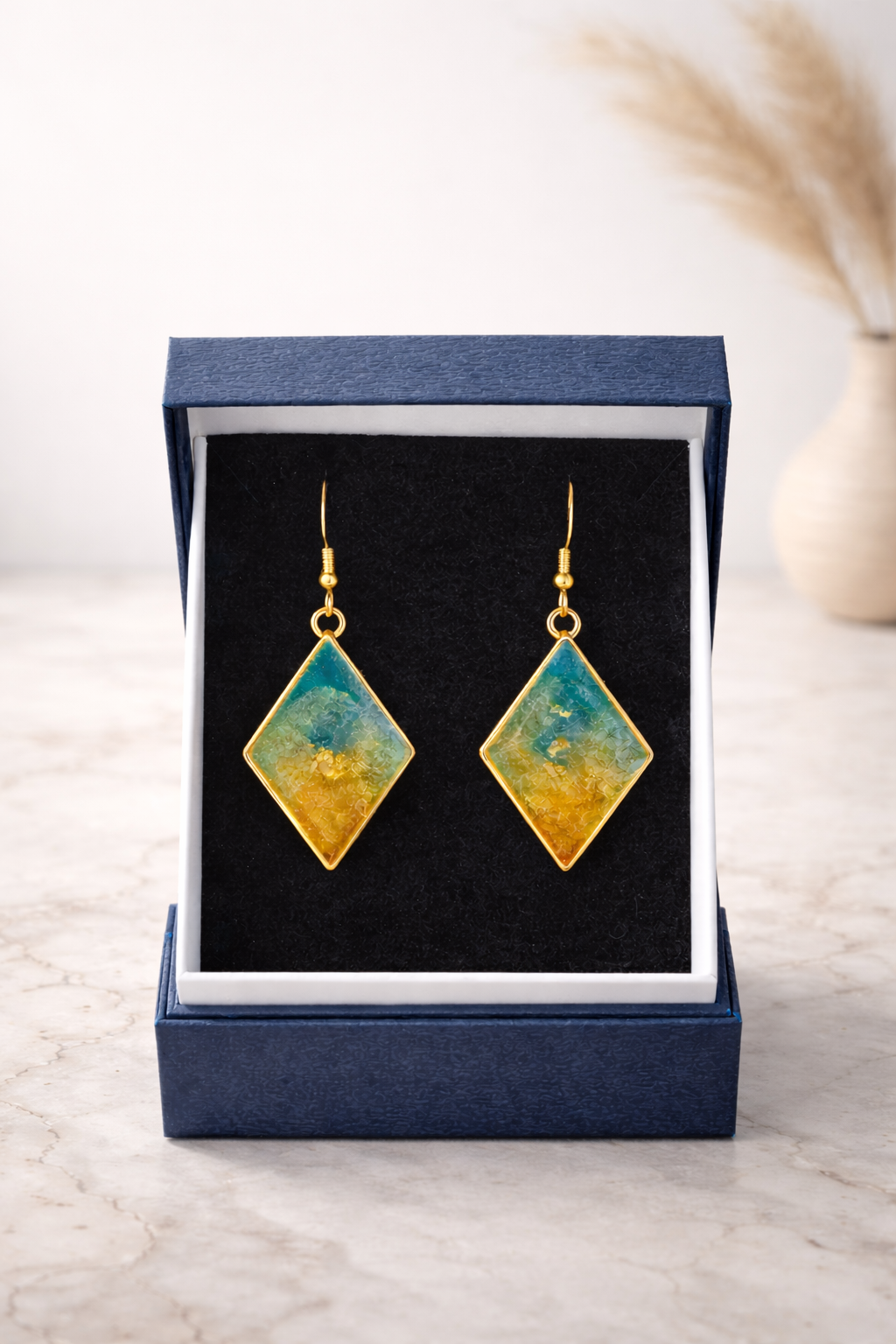 Boucles d'oreilles losange Essaouira