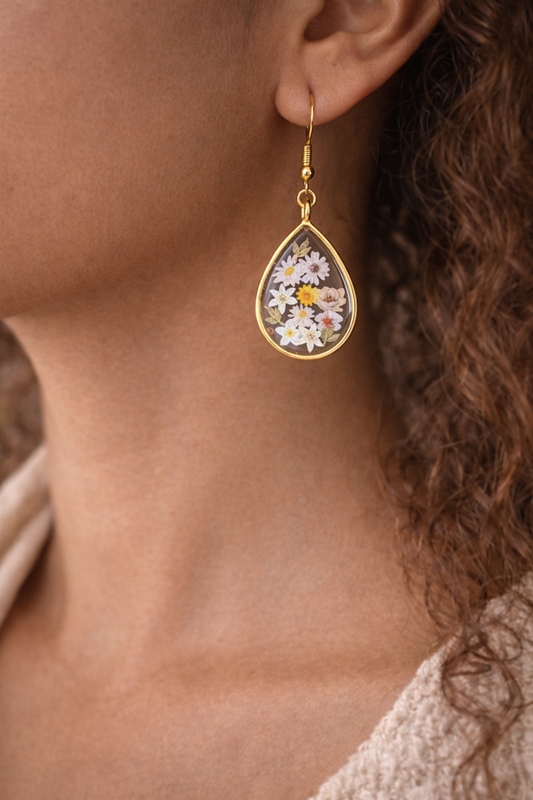 Boucles d'oreilles goutte Azrou