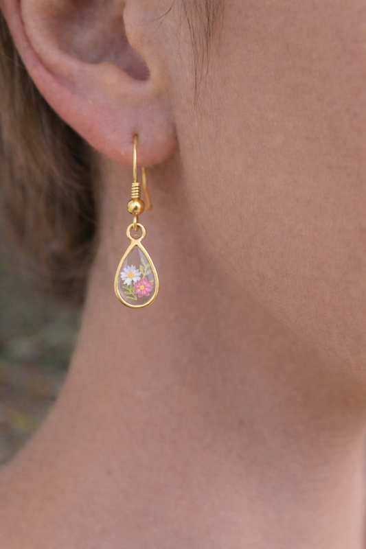 Boucles d'oreilles gouttelettes Azrou