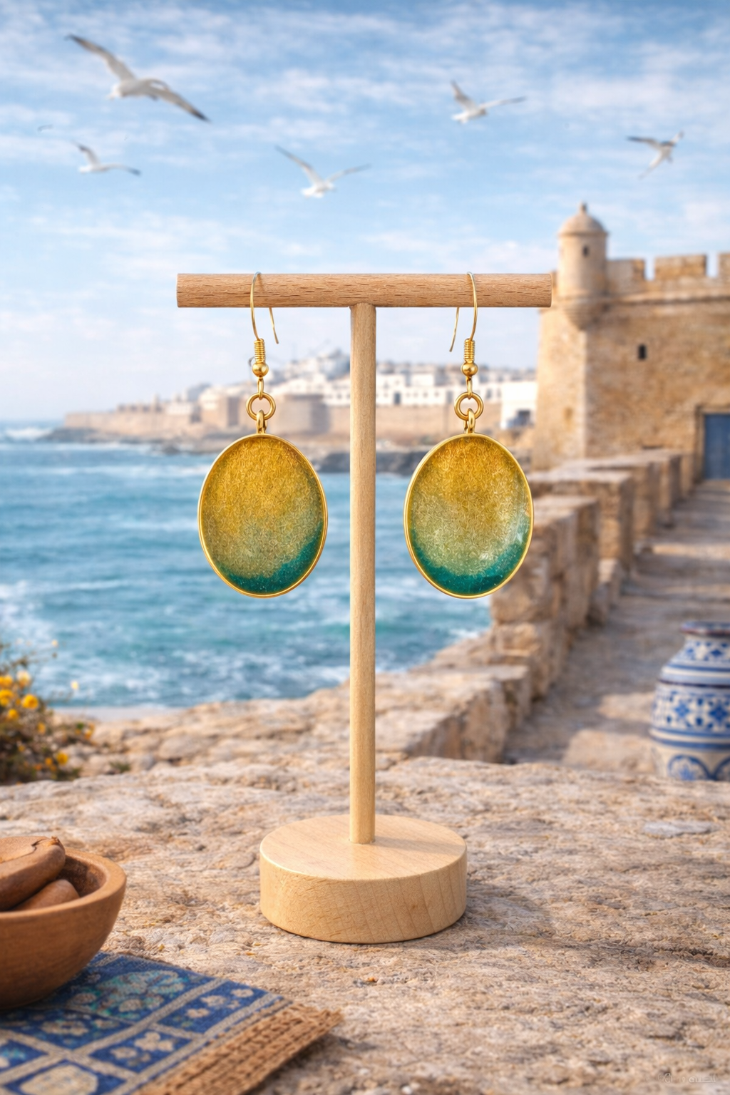 Boucles d'oreilles ovale Essaouira