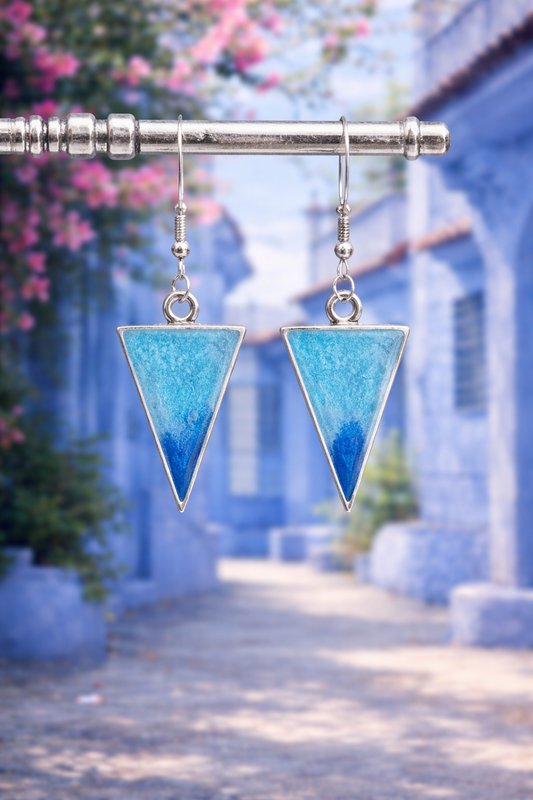 Boucles d'oreilles triangle chefchaouen