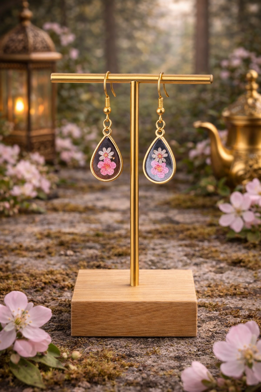 Boucles d'oreilles gouttelettes  Azrou