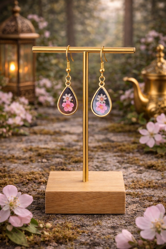 Boucles d'oreilles gouttelettes  Azrou