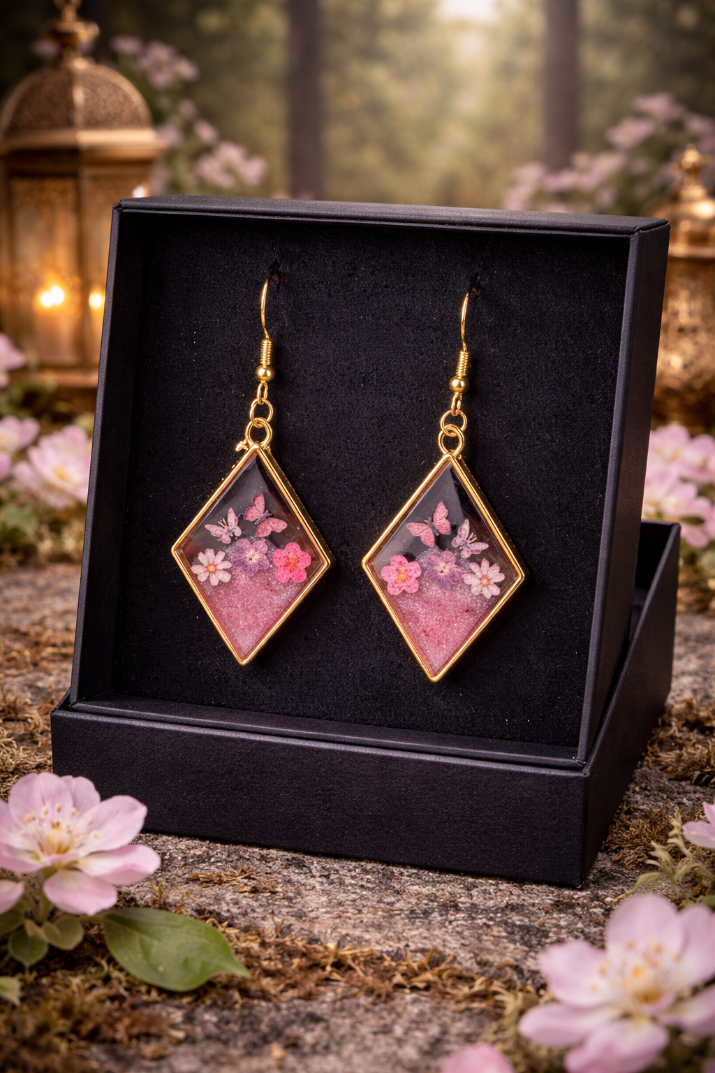 Boucles d'oreilles losanges Azrou