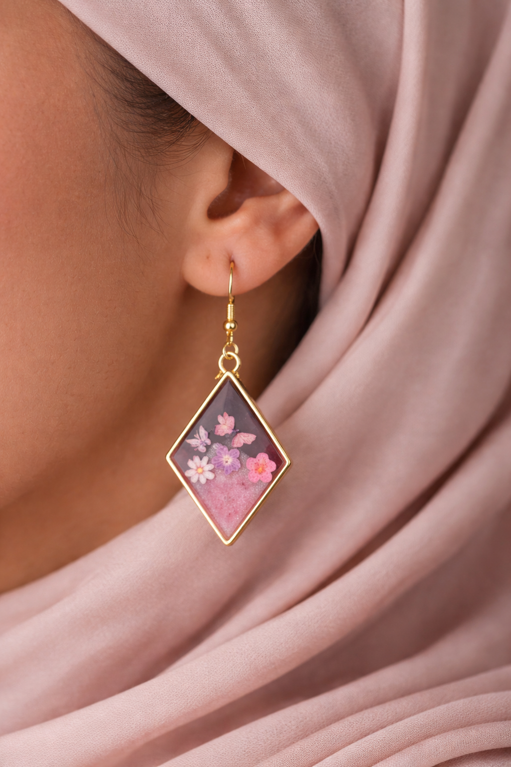 Boucles d'oreilles losanges Azrou