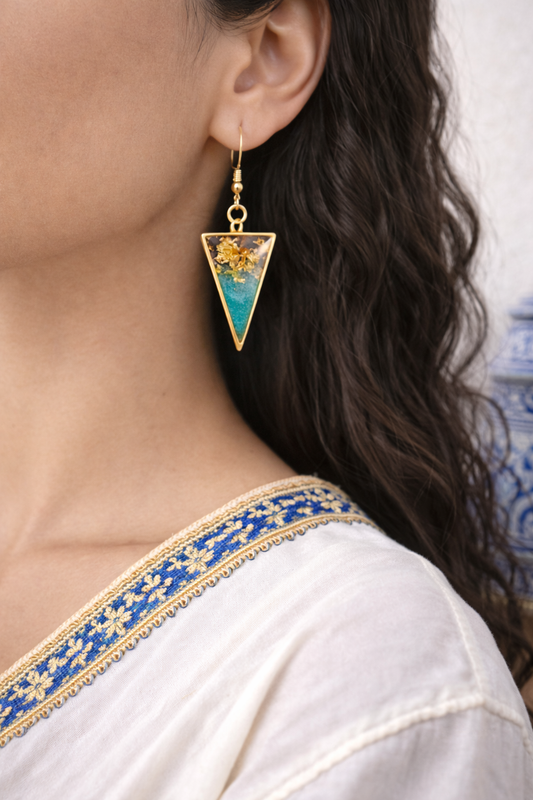 Boucles d'oreilles triangle Essaouira