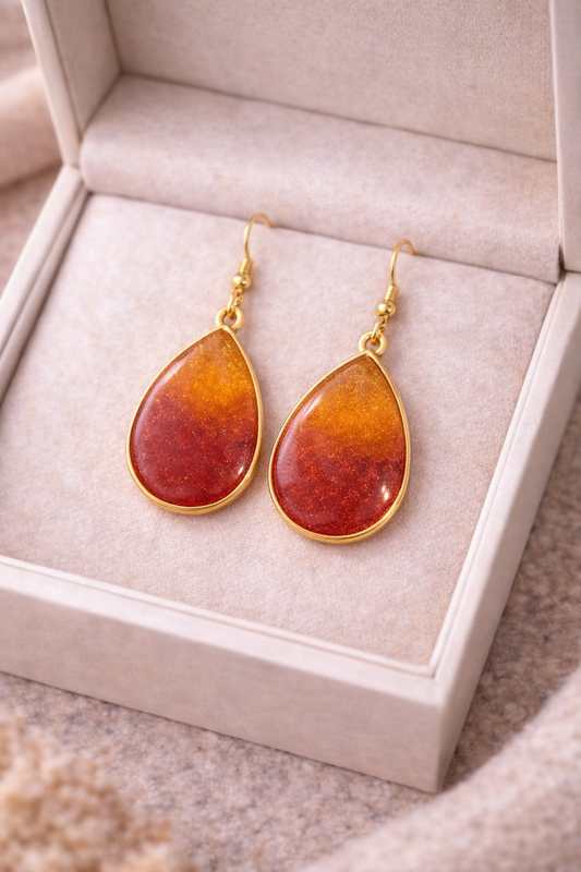 أقراط مراكش على شكل دمعة