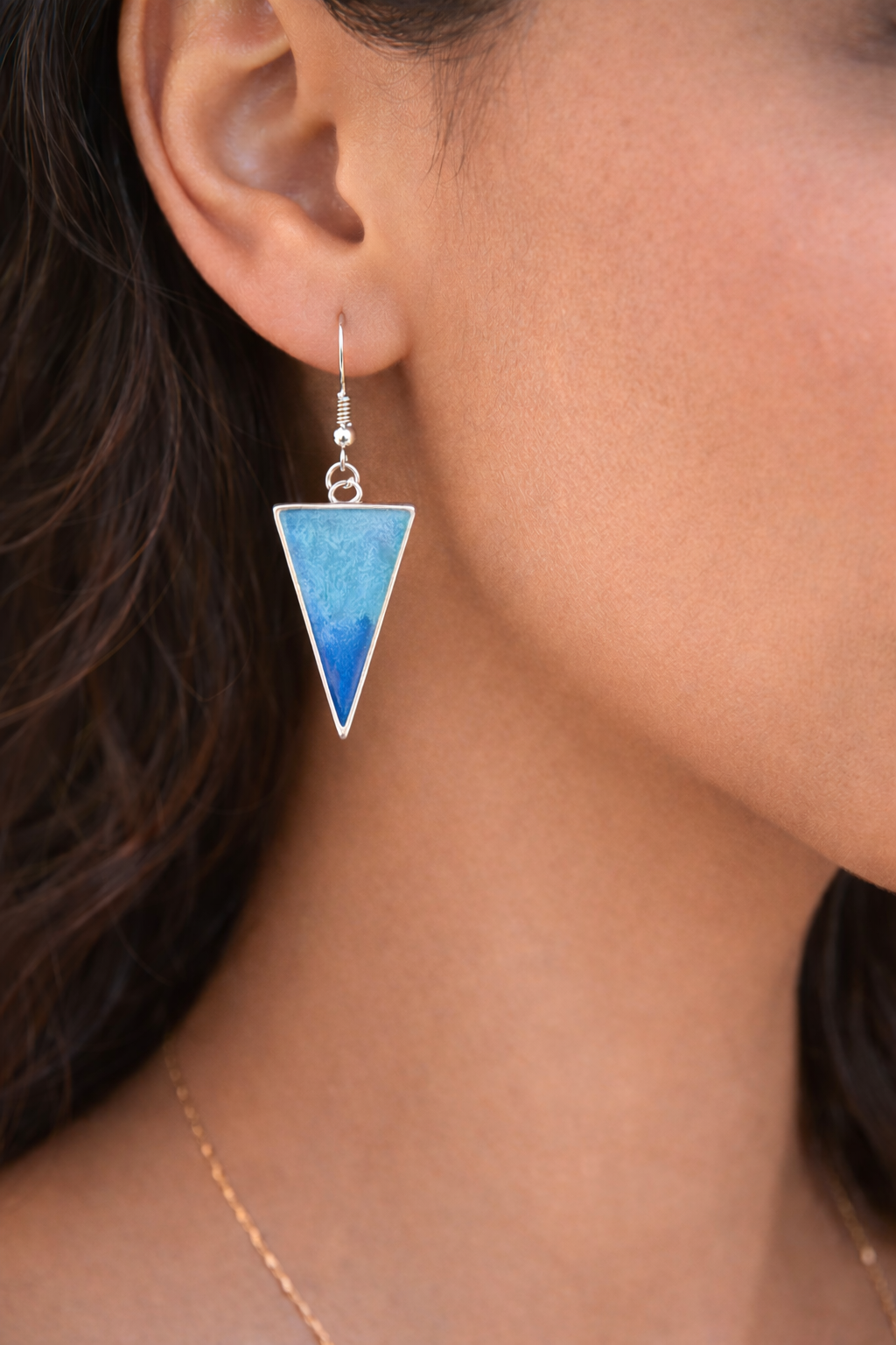 Boucles d'oreilles triangle chefchaouen