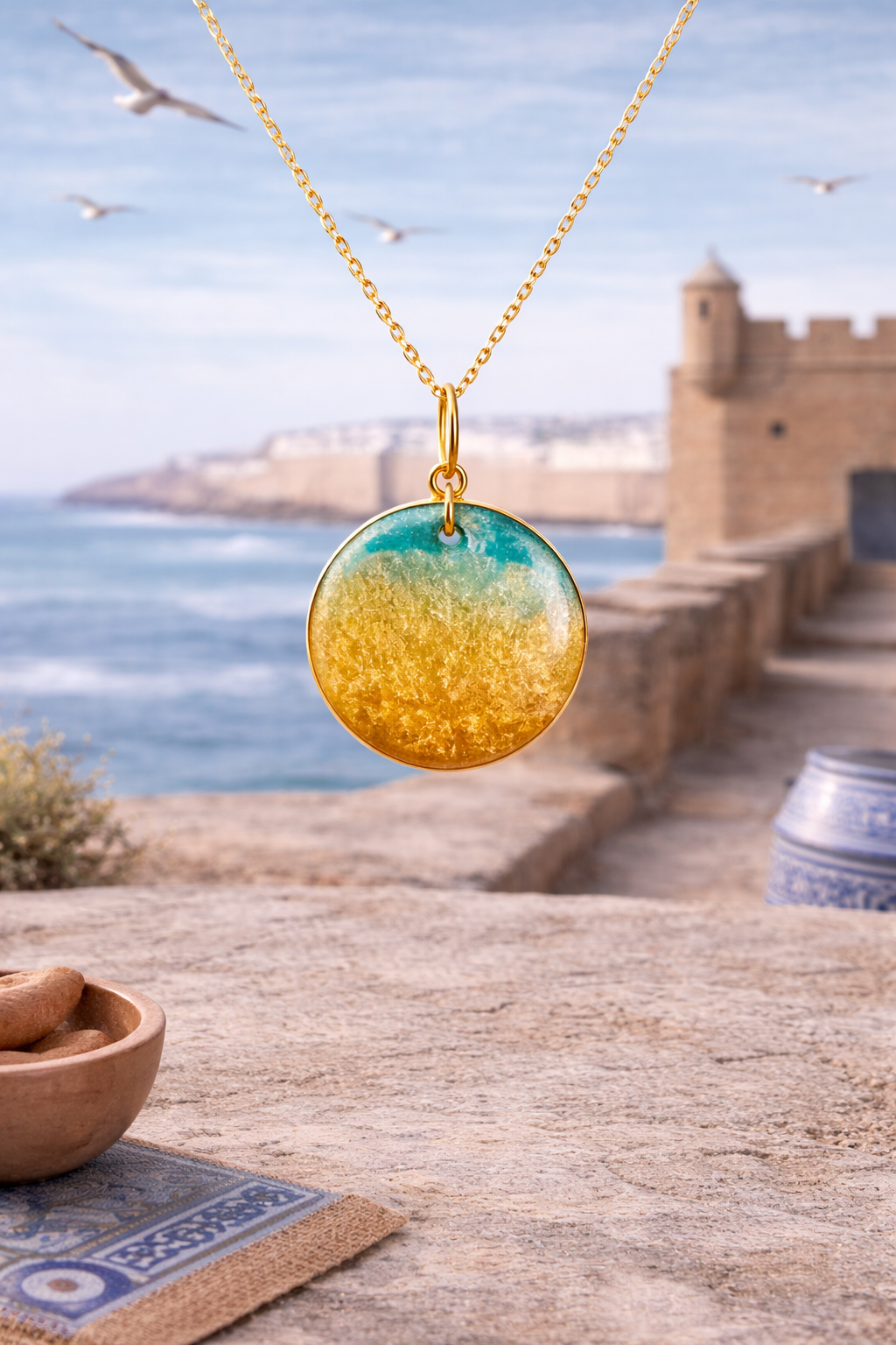Pendentif rond Essaouira