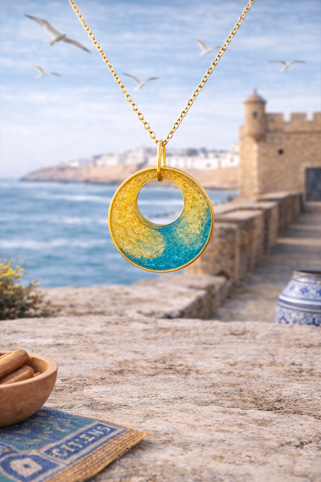 Pendentif cercle Essaouira
