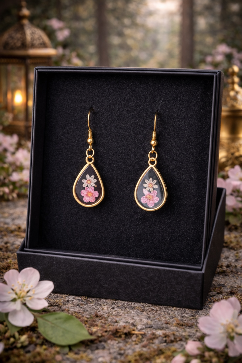 Boucles d'oreilles gouttelettes  Azrou