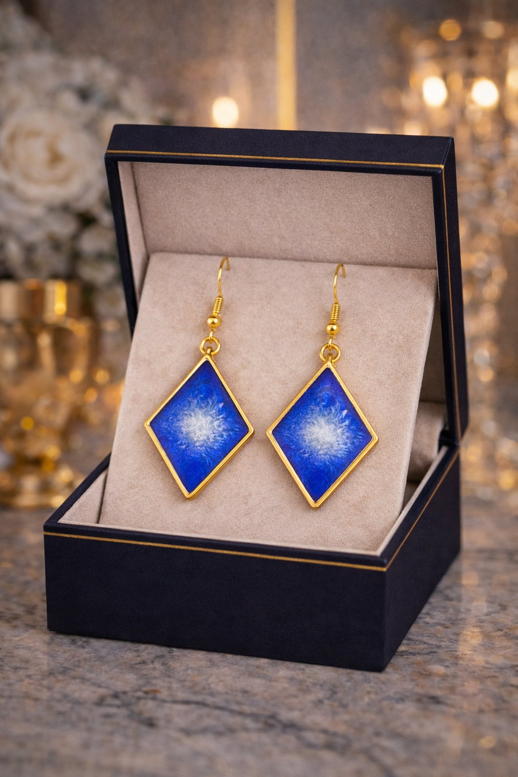 Boucles d'oreilles losange Tanger