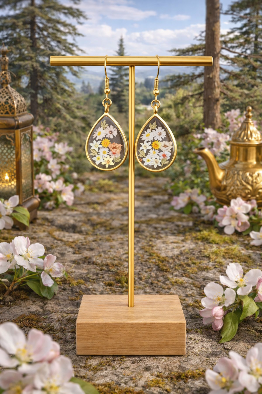 Boucles d'oreilles goutte Azrou