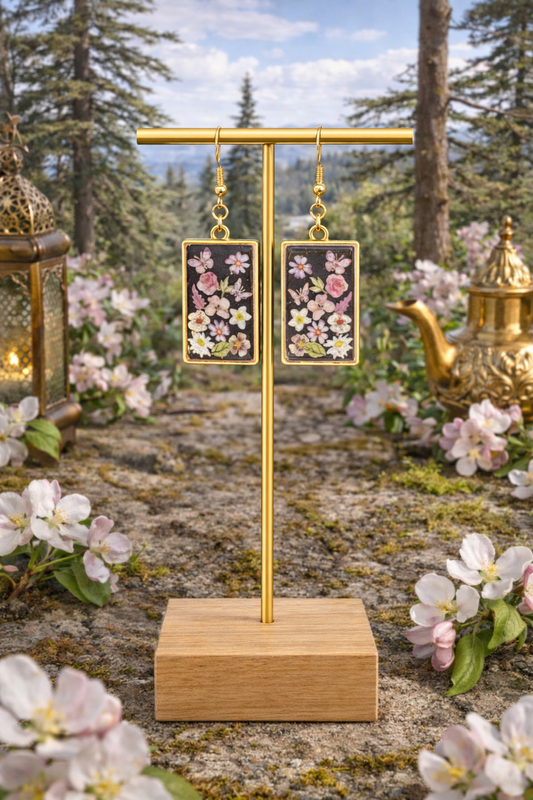 Boucles d'oreilles rectangle Azrou