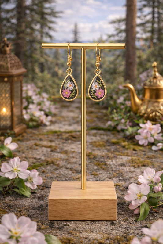 Boucles d'oreilles gouttelettes Azrou