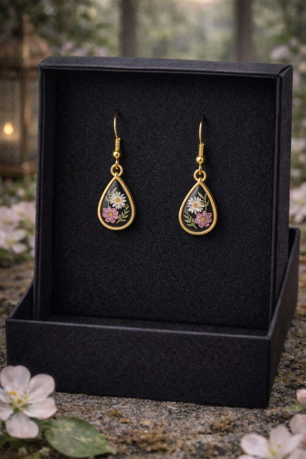 Boucles d'oreilles gouttelettes Azrou