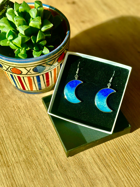 Boucles d'oreilles lune chefchaouen