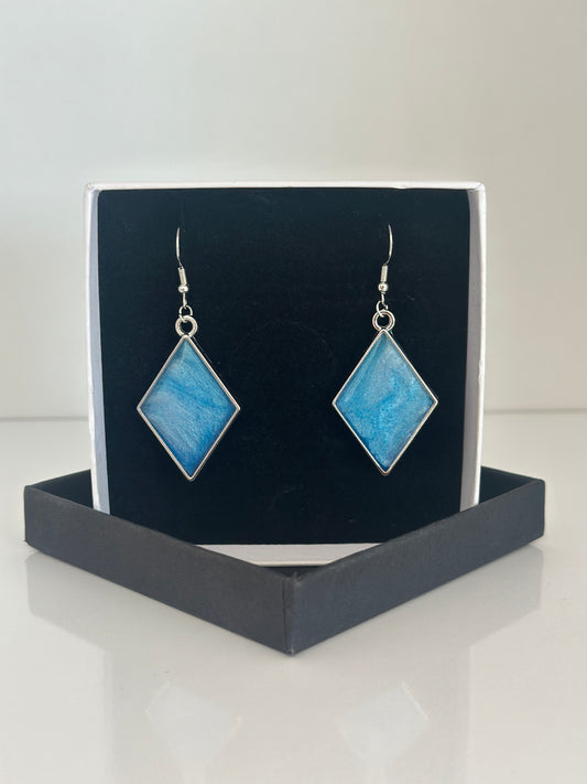 Boucles d'oreilles losange chefchaouen