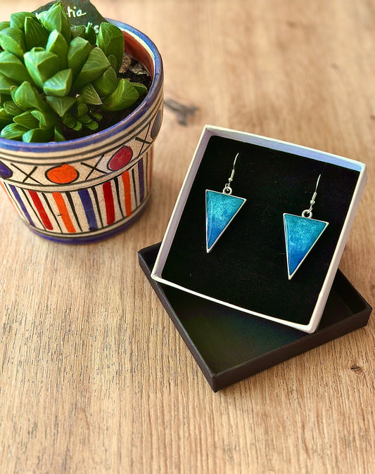 Boucles d'oreilles triangle chefchaouen